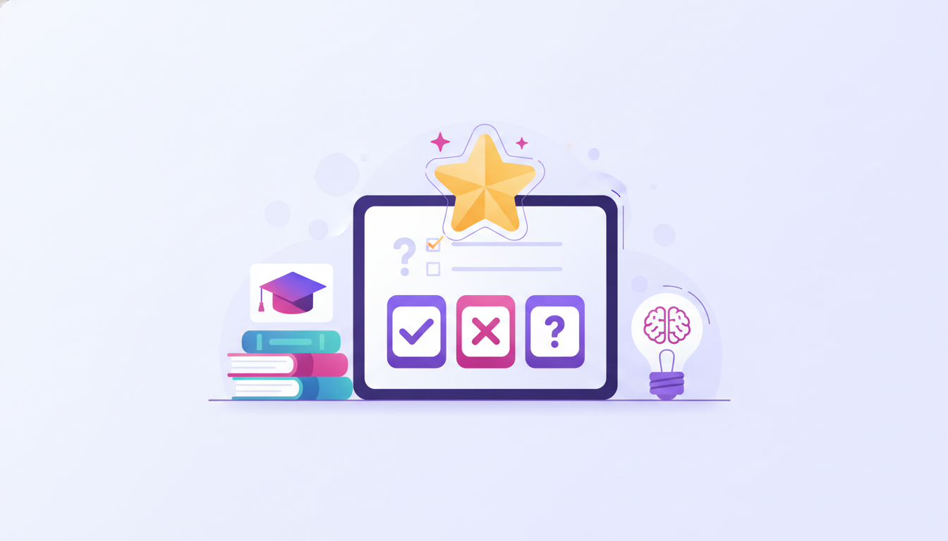 A classroom quiz — from questions to results, no code